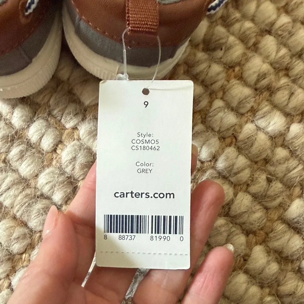 Old Navy Gray and Brown Kids Moccasins